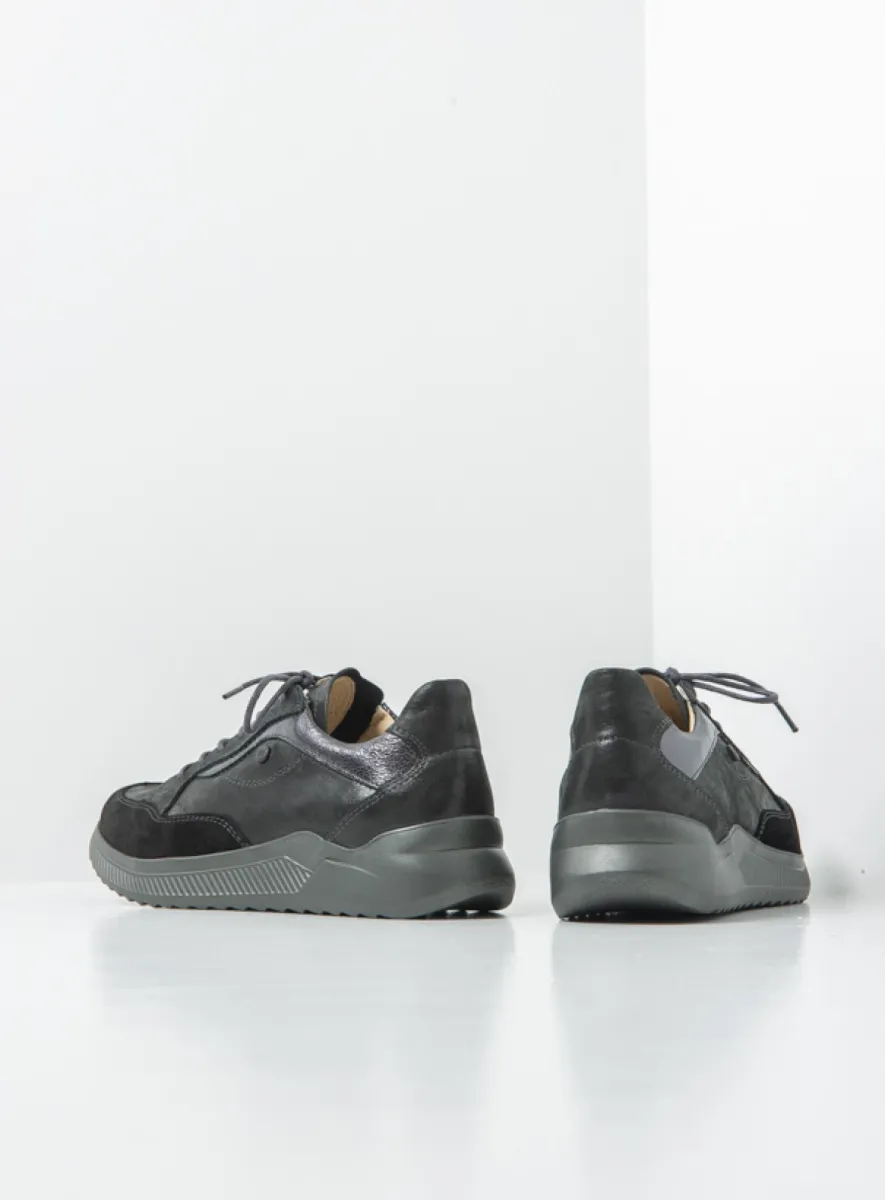 Wolky Sneakers 05827 e-Move 90000 zwart combi leer
