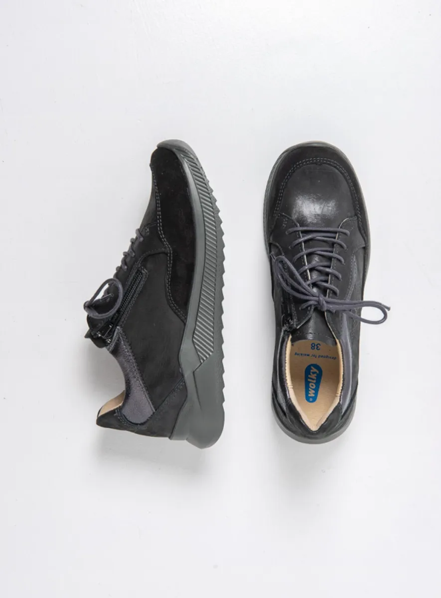 Wolky Sneakers 05827 e-Move 90000 zwart combi leer