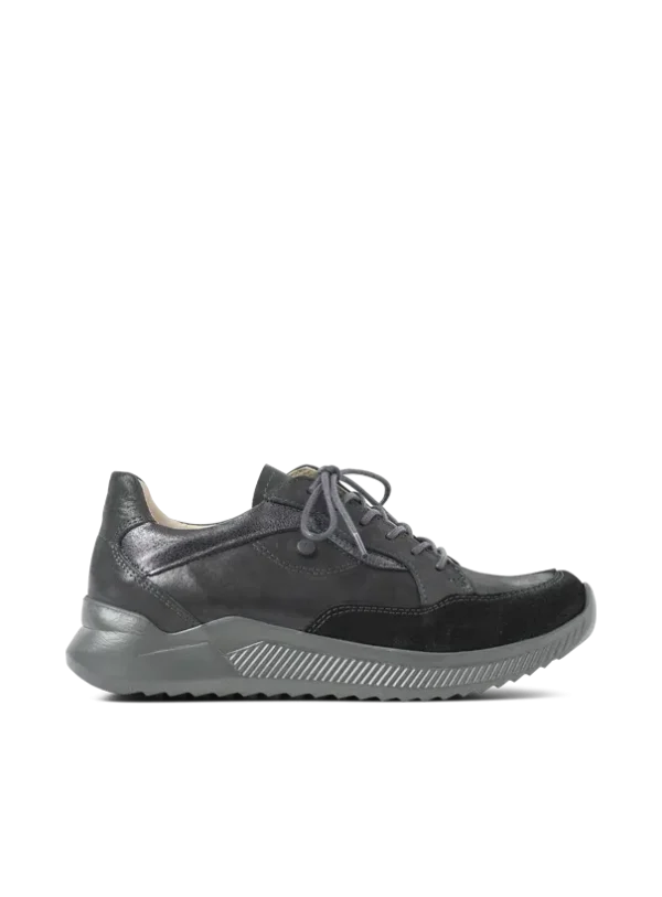 Wolky e-Move - zwart combi leer Sneakers voor dames