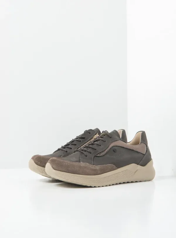 Wolky e-Move - brons metallic combi leer Sneakers voor dames