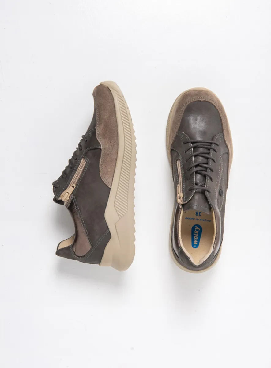 Wolky Sneakers 05827 e-Move 90203 brons metallic combi leer