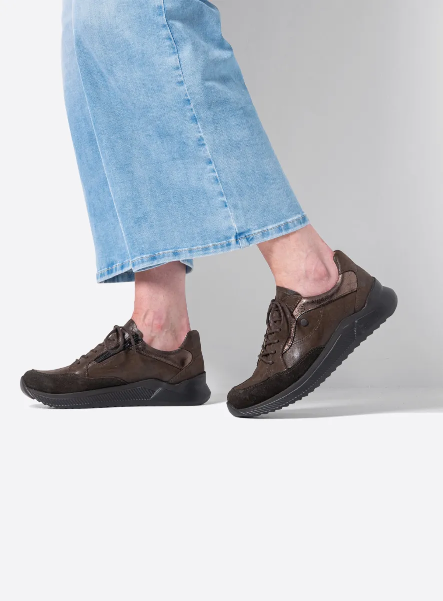 Wolky Sneakers 05827 e-Move 90300 bruin combi leer
