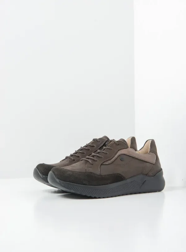 Wolky e-Move - bruin combi leer Sneakers voor dames