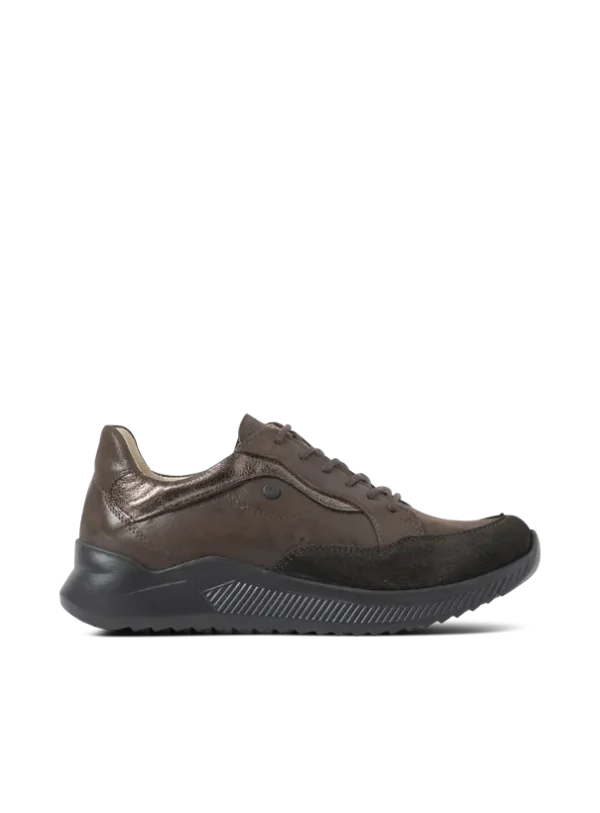 Wolky e-Move - bruin combi leer Sneakers voor dames