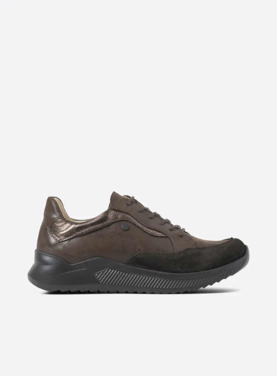 Wolky e-Move - bruin combi leer Comfort schoenen voor dames