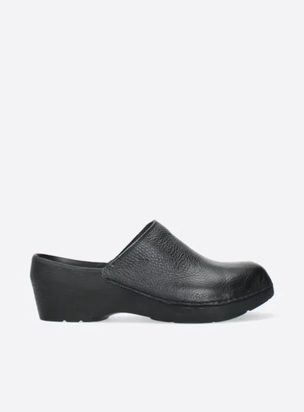 Wolky Multi Clog - zwart leer Klompen voor dames