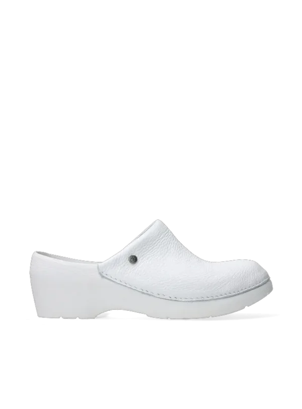 Wolky Multi Clog - wit leer Klompen voor dames