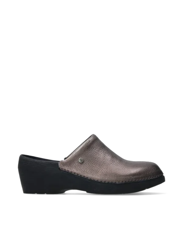 Wolky Multi Clog - brons leer Klompen voor dames