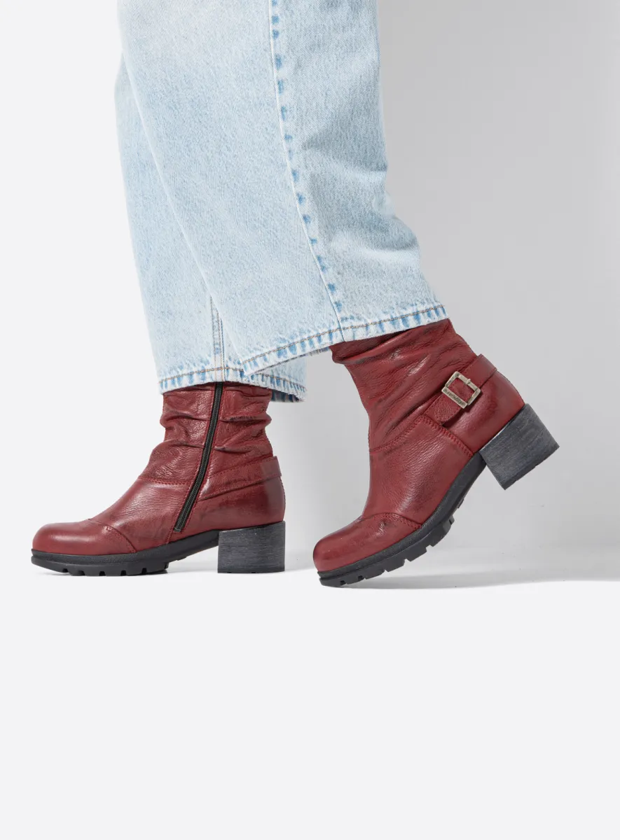 Wolky Laarzen 06102 Troy 10530 bordeauxrood nubuck