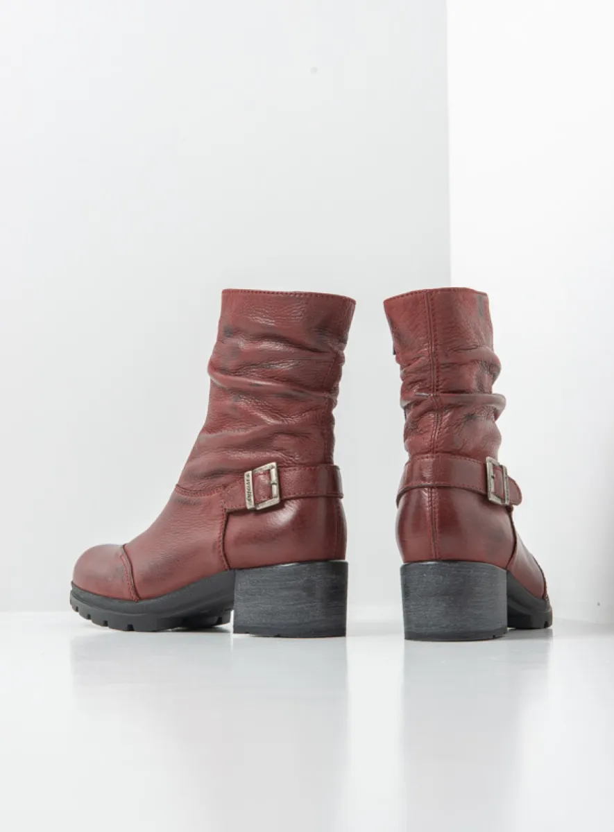 Wolky Laarzen 06102 Troy 10530 bordeauxrood nubuck