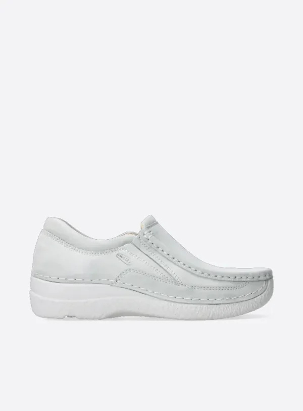 Wolky Roll Sneaker - gebroken wit effectleer Instappers voor dames