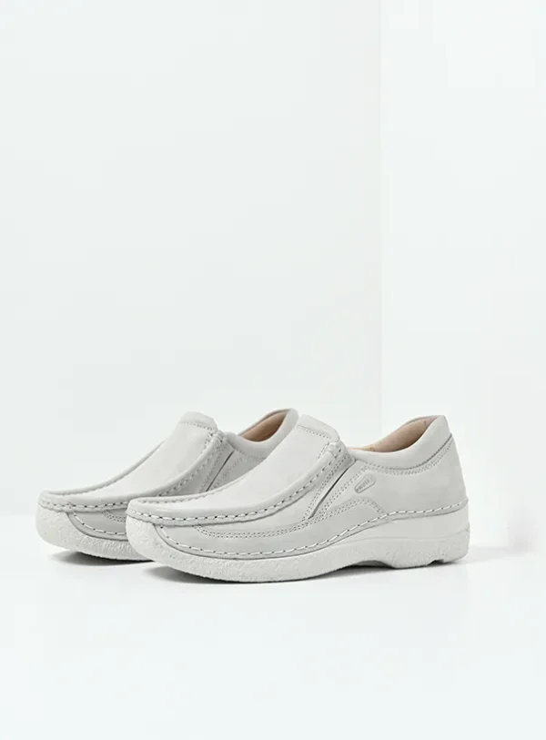 Wolky Roll Sneaker - gebroken wit effectleer Instappers voor dames