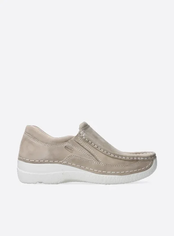 Wolky Roll Sneaker - safari effectleer Instappers voor dames
