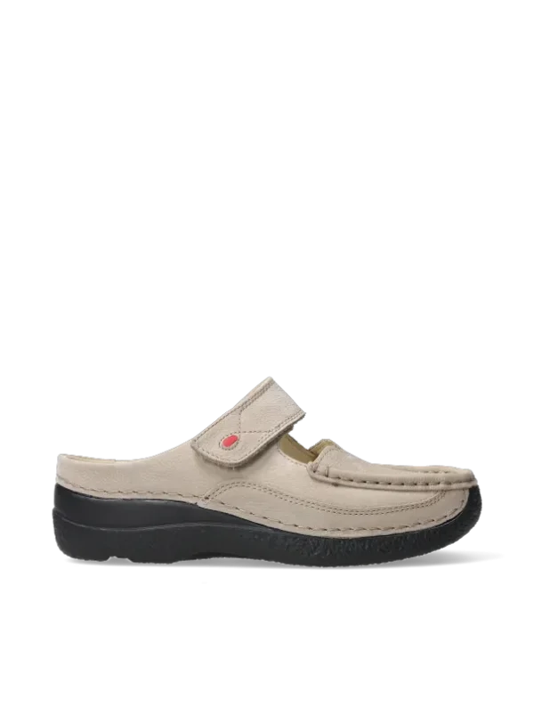 Wolky Roll Slipper - safari nubuck Klompen voor dames