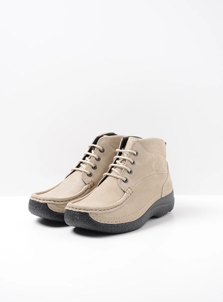 wolky hoge veterschoenen 06242 roll shoot 11125 safari nubuck front