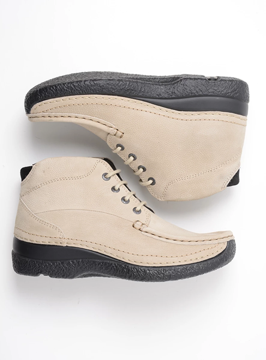 wolky hoge veterschoenen 06242 roll shoot 11125 safari nubuck top