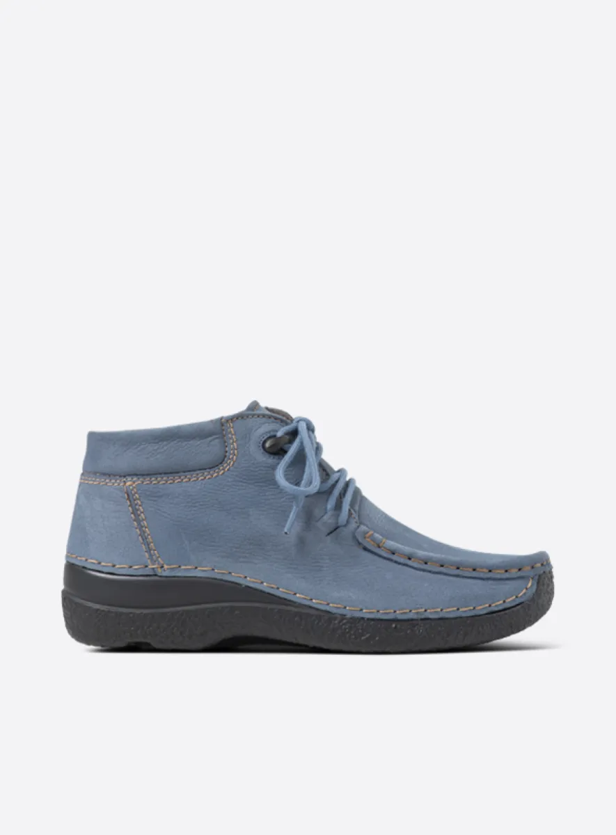 jeansblauw nubuck