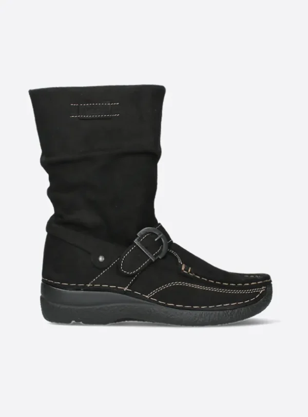 Wolky Roll Jacky - zwart nubuck Laarzen voor dames