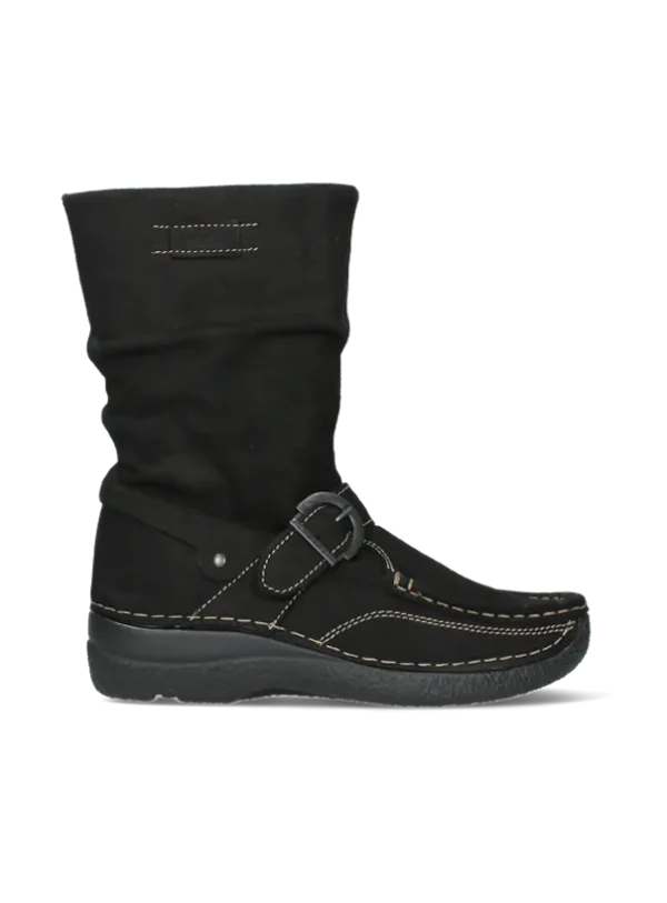 Wolky Roll Jacky - zwart nubuck Laarzen voor dames