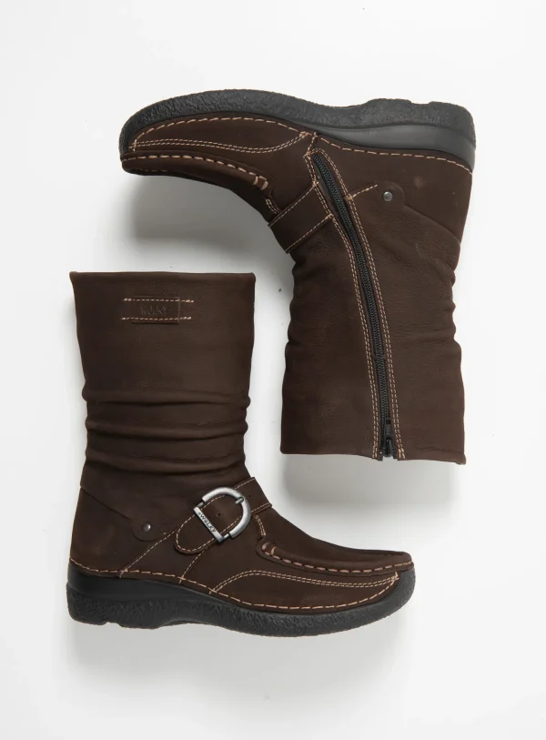 Wolky Roll Jacky - bruin nubuck Laarzen voor dames