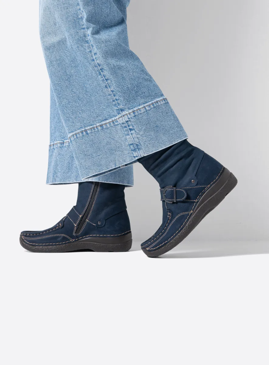 Wolky Laarzen 06267 Roll Jacky 11800 blauw nubuck