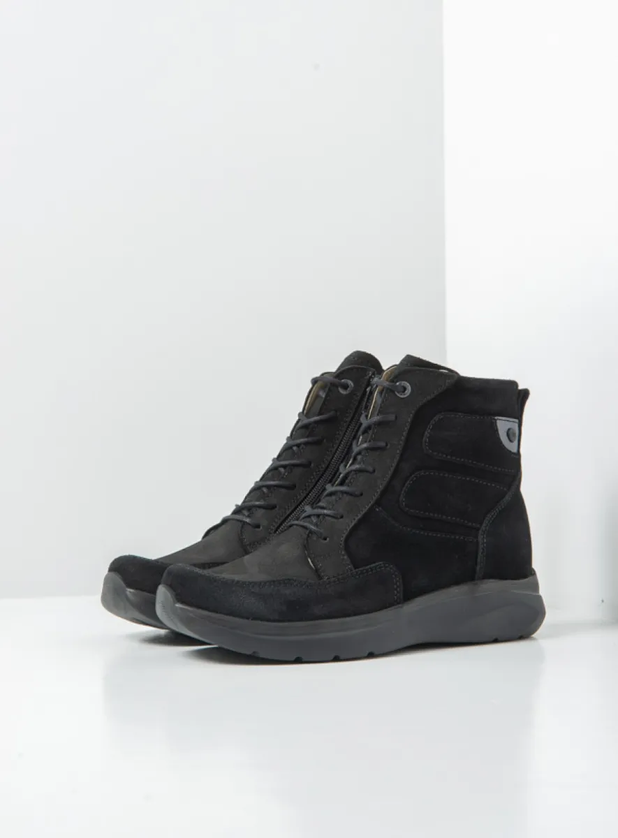 Wolky Slam - zwart nubuck Dames voor dames