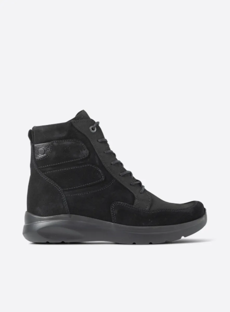 Wolky Slam - zwart nubuck Dames voor dames