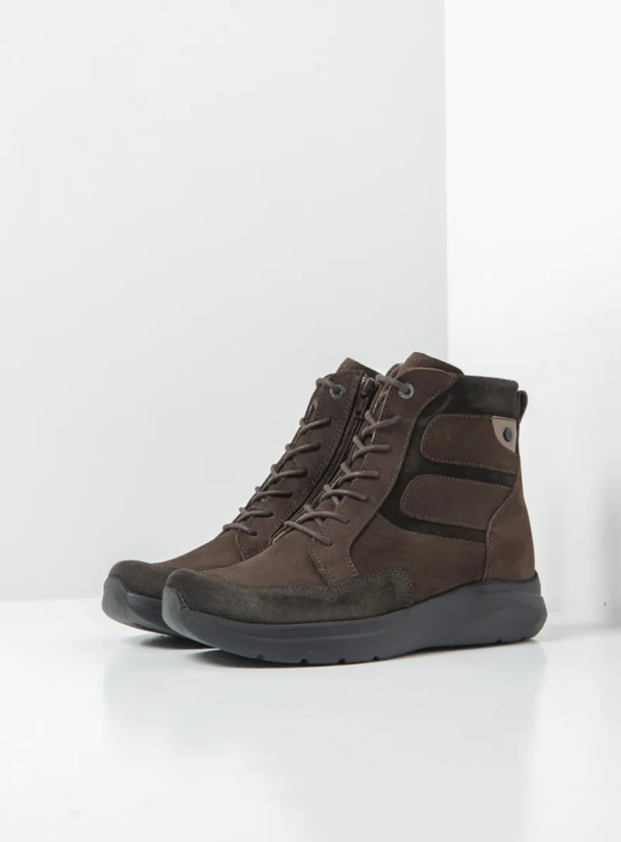 Wolky Slam - bruin nubuck Dames voor dames