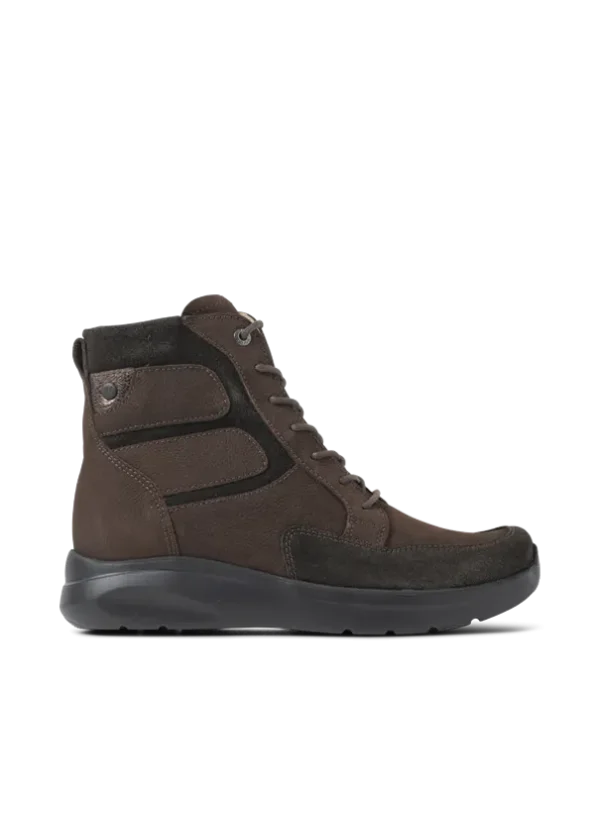 Wolky Slam - bruin nubuck Veterlaarzen voor dames