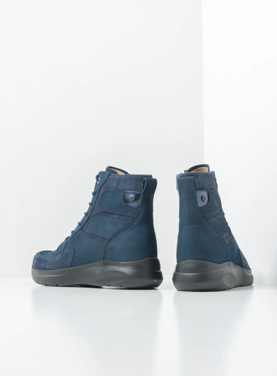 Wolky Veterboots 06402 Slam 11800 blauw nubuck