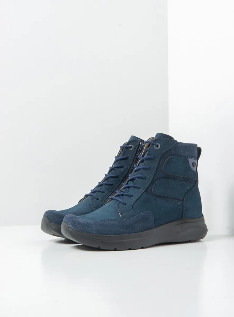 Wolky Slam - blauw nubuck Dames voor dames