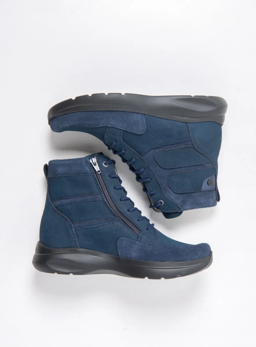 Wolky Veterboots 06402 Slam 11800 blauw nubuck