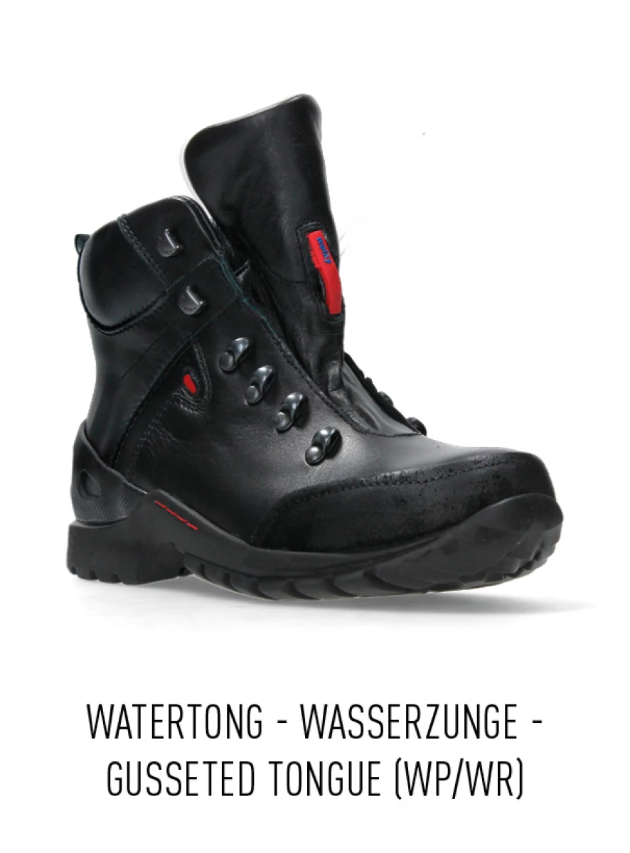 wolky hoge veterschoenen 06500 city tracker wp 30000 zwart leer sfeer