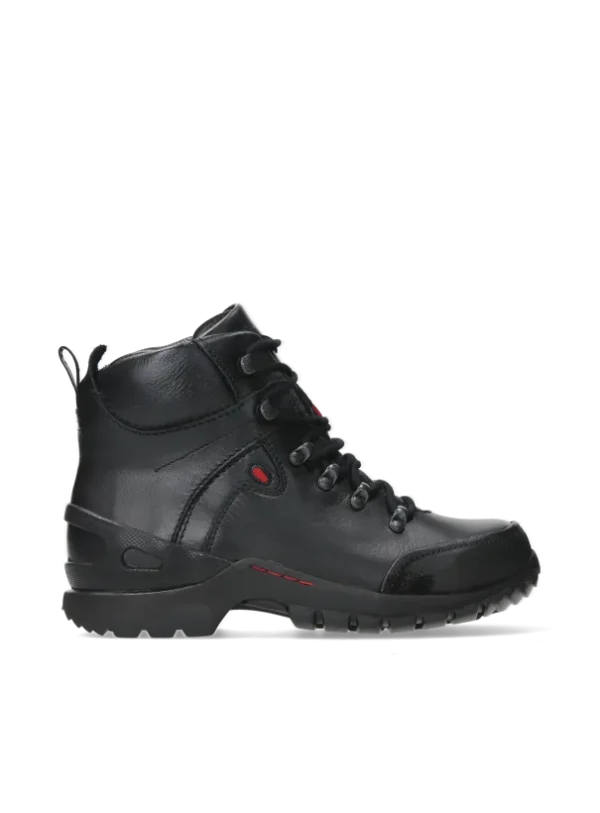 Wolky City Tracker WP - zwart leer Wandelschoenen voor dames