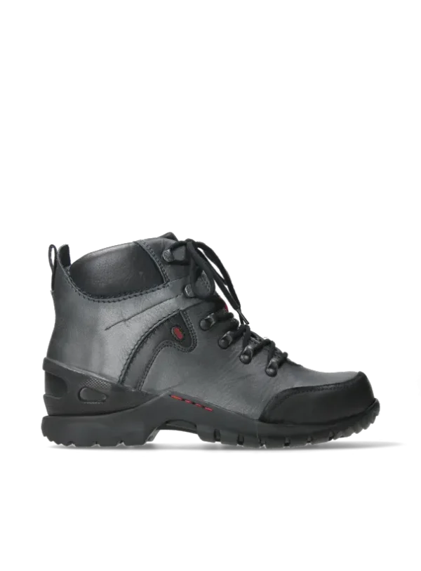 Wolky City Tracker WP - antraciet leer Wandelschoenen voor dames