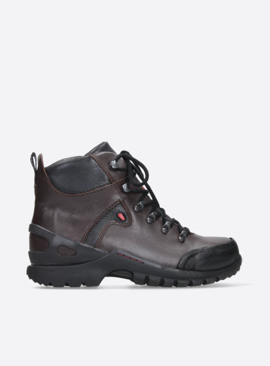 wolky hoge veterschoenen 06500 city tracker wp 30300 bruin leer