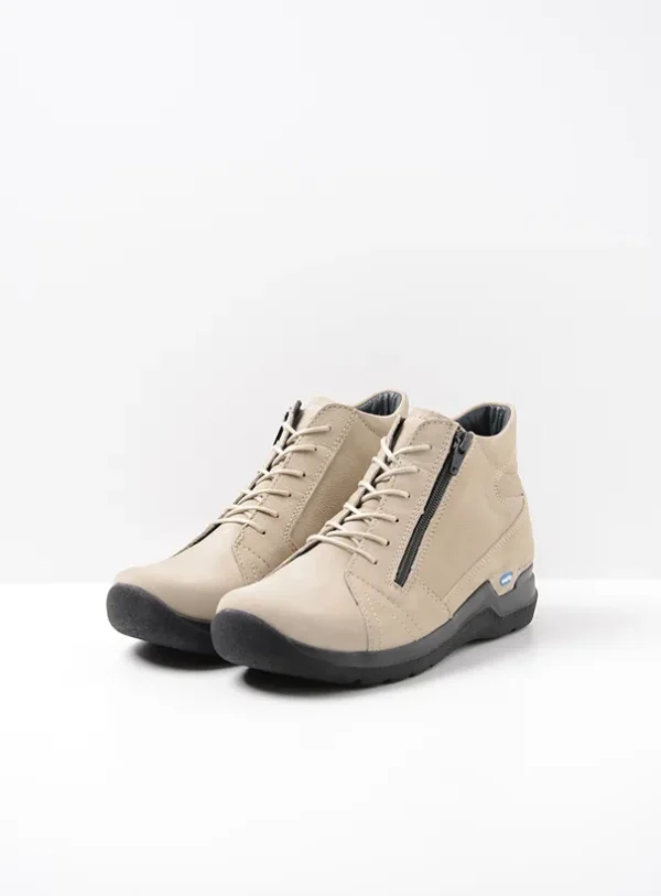 Wolky Why - safari nubuck Hoge veterschoenen voor dames