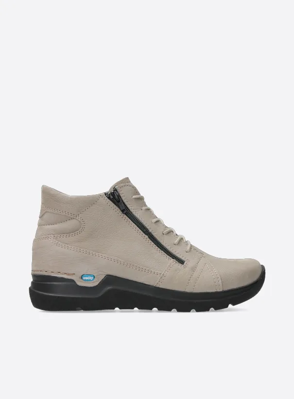 Wolky Why - safari nubuck Hoge veterschoenen voor dames