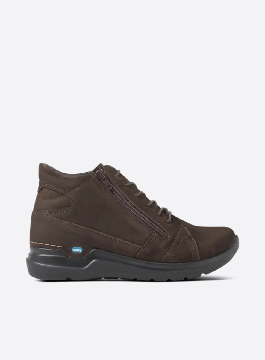 Wolky Hoge veterschoenen 06606 Why 11300 bruin nubuck
