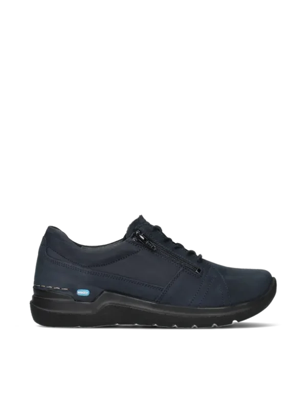 Wolky Feltwell - blauw nubuck Veterschoenen voor dames
