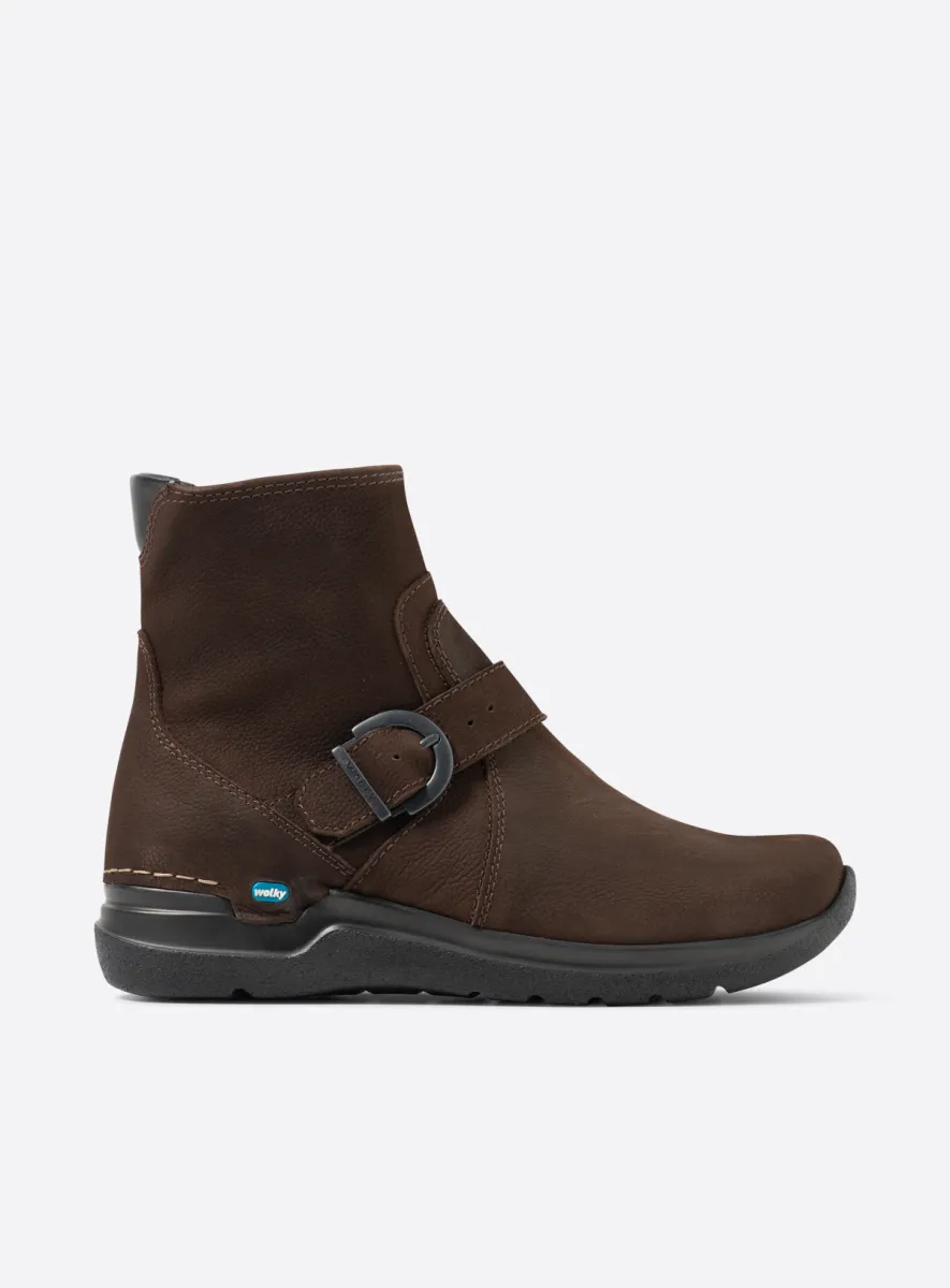 Wolky Enkellaarsjes 06611 Okay 11300 bruin nubuck