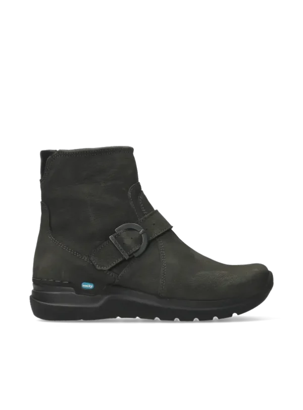 Wolky Okay - asfalt nubuck Enkellaarsjes voor dames