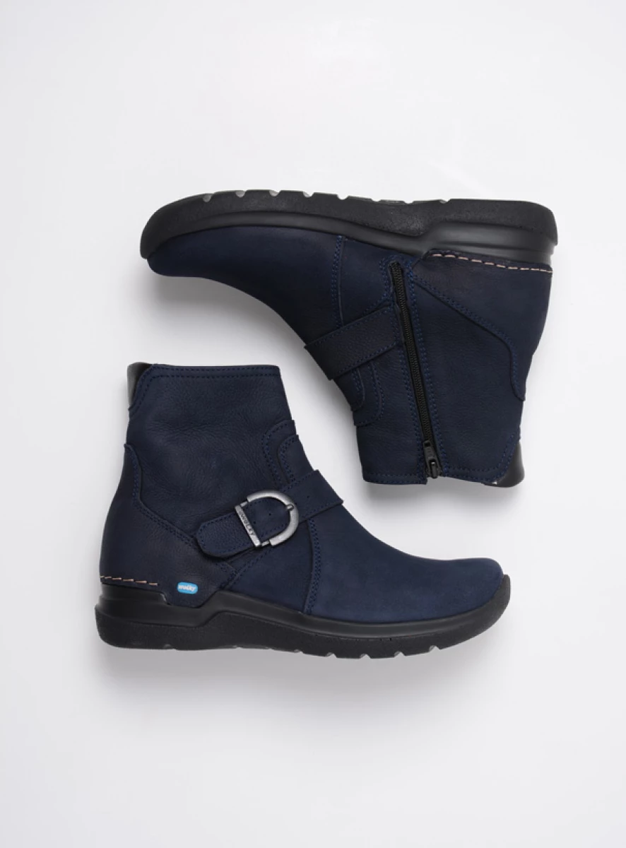 wolky enkellaarsjes 06611 okay 11800 blauw nubuck top