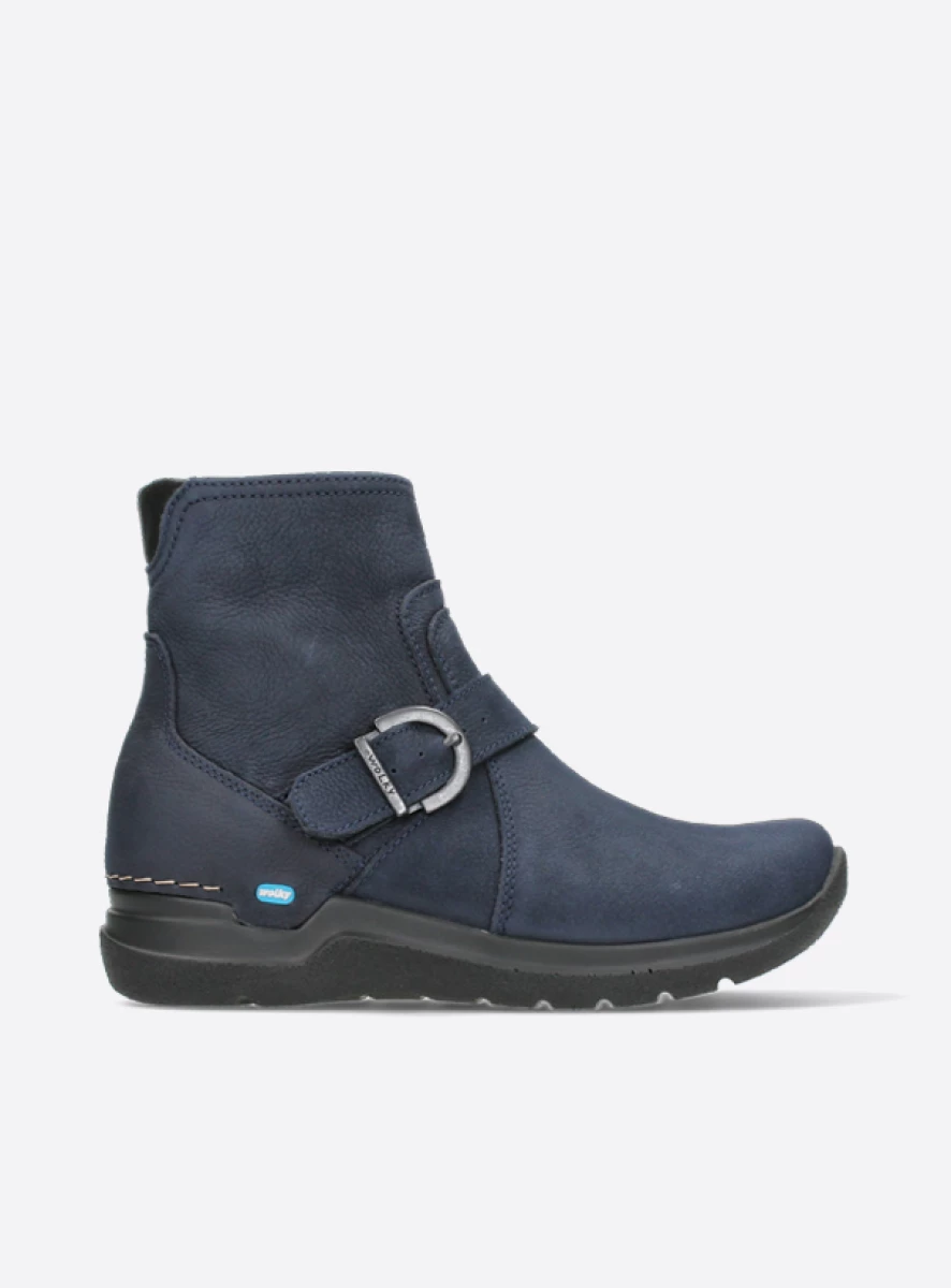 wolky enkellaarsjes 06611 okay 11800 blauw nubuck