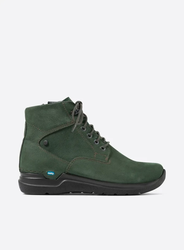 Wolky Whynot HV - groen nubuck Hoge veterschoenen voor dames