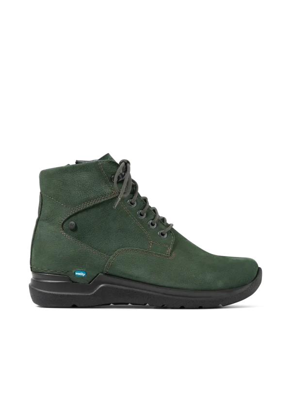 Wolky Whynot HV - groen nubuck Hoge veterschoenen voor dames