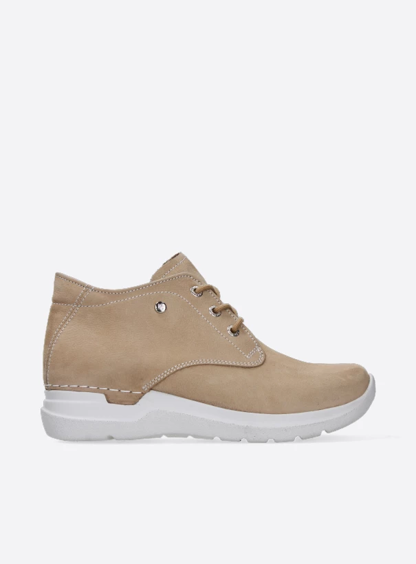 wolky hoge veterschoenen 06617 truth 11390 beige nubuck