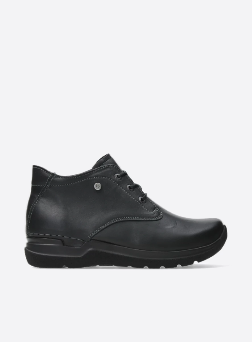 wolky hoge veterschoenen 06618 truth hv 24000 zwart leer