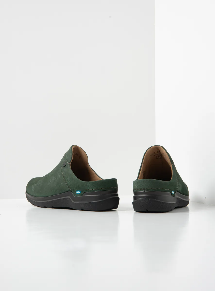 Wolky Klompen 06625 Holland DB 11719 groen nubuck