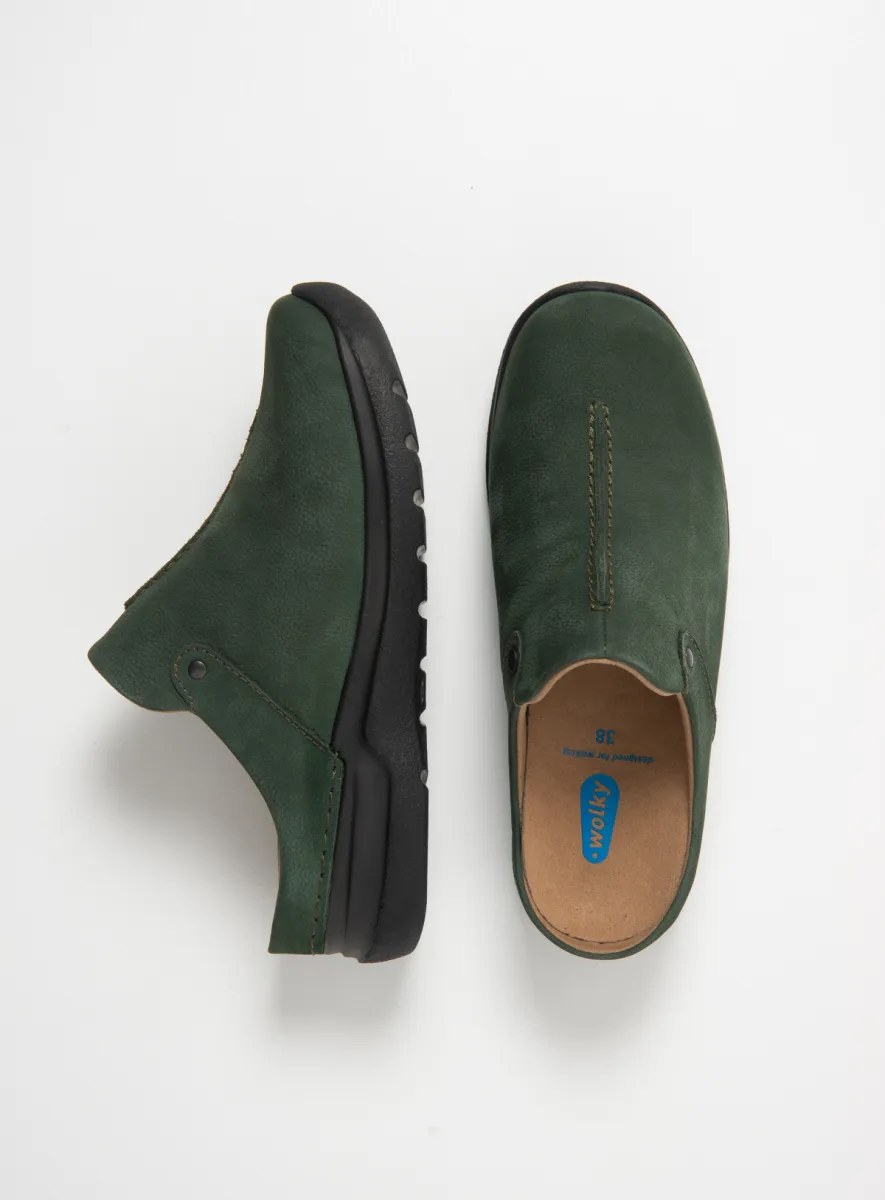 Wolky Klompen 06625 Holland DB 11719 groen nubuck